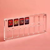 Transparent Crystal Magnetic Game Card Storage Box For Switch, 9 Grid, 14 Grid, 27 Grid