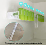 Kitchen Wall-mounted Seasoning Rack Without Punching Seasoning Bag Rack, Seasoning Bag Rack