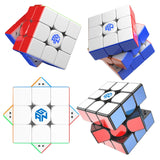 GAN12 Competition Practice Third-Order Magnetic Magic Cube Puzzle Toy, Style:, UV Version, Fog Version, Sticker Version