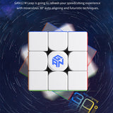 GAN12 Competition Practice Third-Order Magnetic Magic Cube Puzzle Toy, Style:, UV Version, Fog Version, Primary Color Version, Sticker Version