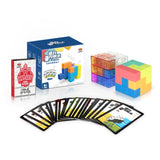 YJ8392 Puzzle Early Education Magnetic Building Block Magic Cube, Transparent, Color