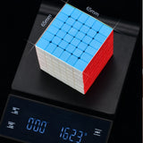 Qiyi Six Level Intelligence Smooth Puzzle Advanced Magic Cube, Black, Colorful