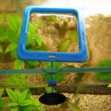 10 PCS Aquarium Fish Food Feeder, Thick Blue Square, Thick Blue Round, Thin Blue Square, Thin Blue Round, Thin Black Square, Thin Black Round