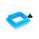 10 PCS Aquarium Fish Food Feeder, Thick Blue Square, Thick Blue Round, Thin Blue Square, Thin Blue Round, Thin Black Square, Thin Black Round