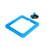 10 PCS Aquarium Fish Food Feeder, Thick Blue Square, Thick Blue Round, Thin Blue Square, Thin Blue Round, Thin Black Square, Thin Black Round