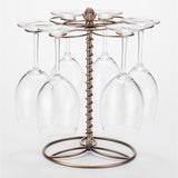 Wine Glass Holder Iron Bougainvillea Upside Down Goblet Holder, Bougainvillea