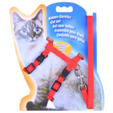 I-shaped Nylon Cat Leash Pet Chest Strap, Blue, Black, Red, Green, Pink