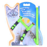 I-shaped Nylon Cat Leash Pet Chest Strap, Blue, Black, Red, Green, Pink