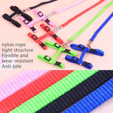 I-shaped Nylon Cat Leash Pet Chest Strap, Blue, Black, Red, Green, Pink