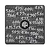 GAN Timer-themed Rubik Cube Mat Quick Stack Cup Training Mat Non-Slip Mouse Pad, Silver, Black, Hand Drawn