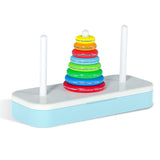 Qiyi Tower of Hanoi Puzzle Geometric Stacker Kids Developmental Toy,Style:, 6 Layers, 8 Layers, 10 Layers