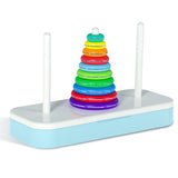 Qiyi Tower of Hanoi Puzzle Geometric Stacker Kids Developmental Toy,Style:, 6 Layers, 8 Layers, 10 Layers