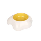 Pet Egg Yolk Bowl Anti-Knocking Dog Cat Bowl, Style: Double Bowl, Single Bowl, Double Bowl