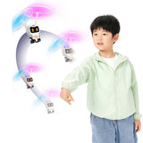 Induction Steel Man Aircraft Gyro Robot Luminous Toy For Children, Blue Astronauts, Pink Astronaut, White Astronauts, Cosmic Spacecraft, Cosmic Explorer