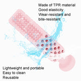 Washing Board Toothpaste Shape Bite Toys TPR Dog Teething Stick, Washing Board Toothpaste Shape Light Blue, Washing Board Toothpaste Shape Pink, Washing Board Toothpaste Shape