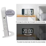 TS-8202 Multifunctional LED Vibration Mirroring USB Alarm Clock, TS-8202