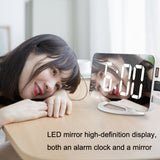 TS-8202 Multifunctional LED Vibration Mirroring USB Alarm Clock, TS-8202