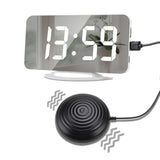 TS-8202 Multifunctional LED Vibration Mirroring USB Alarm Clock, TS-8202