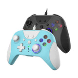 Ajazz AG110 Wired Vibration Sensing Gamepad For Xbox, Cable Length: 2m, AG110(Black), AG110(White Blue)