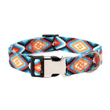 Pet Ethnic Style Polyester Cotton Print Pattern Collar, Size:, S: 1.5x27-43cm, M: 2.0x32-52cm, L: 2.5x38-61cm, XL: 2.5x43-71cm