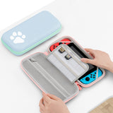 Baona BN-F005 Cat Paw Pattern Cconsole Storage Bag, For Switch (Pink), For Switch (Green), For Switch (Gradient Color), For Switch Lite (Pink), For Switch Lite (Blue)