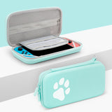 Baona BN-F005 Cat Paw Pattern Cconsole Storage Bag, For Switch (Pink), For Switch (Green), For Switch (Gradient Color), For Switch Lite (Pink), For Switch Lite (Blue)