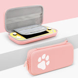 Baona BN-F005 Cat Paw Pattern Cconsole Storage Bag, For Switch (Pink), For Switch (Green), For Switch (Gradient Color), For Switch Lite (Pink), For Switch Lite (Blue)