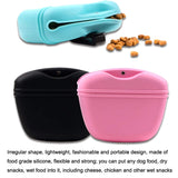 Silicone Dog Food Bag Portable Dog Training Treat Bag, Blue, Pink, Grey, Black, Purple, Deep Blue, Yellow, Light Green, Green