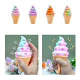 Ice Cream Shaped Pinch Decompression Toy, A, B, C, D