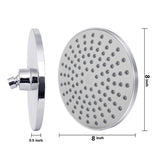 8 inch Round Shaped Top Spatter Shower, 8 inch