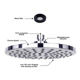 8 inch Round Shaped Top Spatter Shower, 8 inch