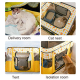 Rectangular Foldable Pet Fence Dog and Cat Litter Pet Delivery Room, M, L, XL