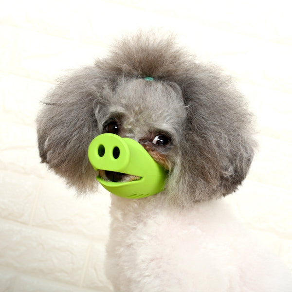 Pet Dog Piggy Mouth Dog Mask Bark Stopper, Size:, Small, Large