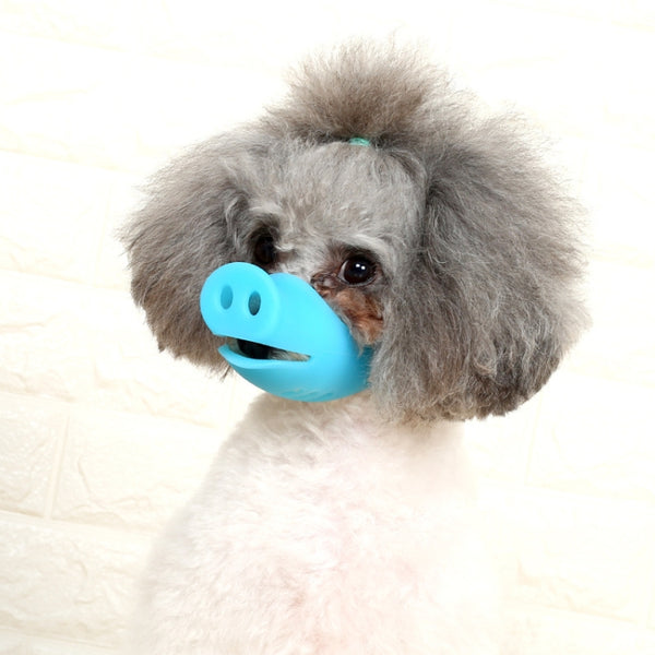 Pet Dog Piggy Mouth Dog Mask Bark Stopper, Size:, Small, Large