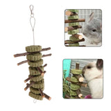 Rabbit Hamster Guinea Pig Grass Pie Apple Branch Molar Skewers, Hamster Molar Skewers