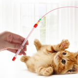 Wire Funny Cat Stick With Bell Cat Toy, Caterpillar, Fish, Mouse