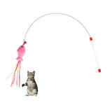 Wire Funny Cat Stick With Bell Cat Toy, Caterpillar, Fish, Mouse