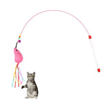 Wire Funny Cat Stick With Bell Cat Toy, Caterpillar, Fish, Mouse