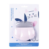 Pet Hair Removal Shell Comb Cat Tickling Massage Comb, White, Pink, Blue