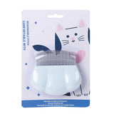 Pet Hair Removal Shell Comb Cat Tickling Massage Comb, White, Pink, Blue