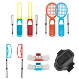 IPLAY HBS-447 10 In 1 Grip + Wrist Strap + Strap + Lightsaber + Racket Sports Set For Nintendo Switch, IPLAY 10 In 1