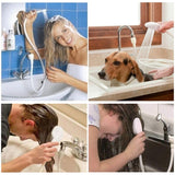 Round Shape High Pressure Handheld Shower Head Water Saving Bathroom Accessories, Round Shower