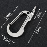 Titanium Alloy Keychain Small Knife Mini EDC Portable Unpacking Knife, Titanium Alloy Keychain