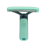 Pet Automatic Hair Removal Comb Curved Cat and Dog Open-knot Comb, Curved CGreen, Curved CPink, Curved CBlue