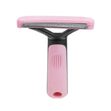 Pet Automatic Hair Removal Comb Curved Cat and Dog Open-knot Comb, Curved CGreen, Curved CPink, Curved CBlue