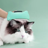 Pet Automatic Hair Removal Comb Curved Cat and Dog Open-knot Comb, Curved CGreen, Curved CPink, Curved CBlue