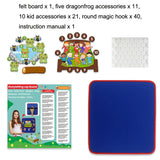 Story Felt Board Nursery Rhyme Storyboard Educational Early Education Toys, Story Felt Board