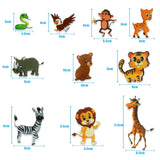 Storytelling Forest Animal Felt Sheet Early Education Enlightenment Awareness Teaching Aids, 25PCS