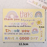 Rainbow Thank You Sticker Gift Box Seal Sticker, Rainbow Sticker