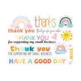 Rainbow Thank You Sticker Gift Box Seal Sticker, Rainbow Sticker